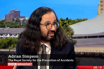 Adrian Simpson on BBC News