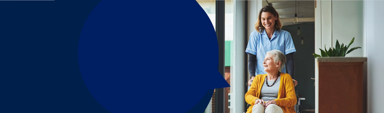 Care Banner Dark Blue